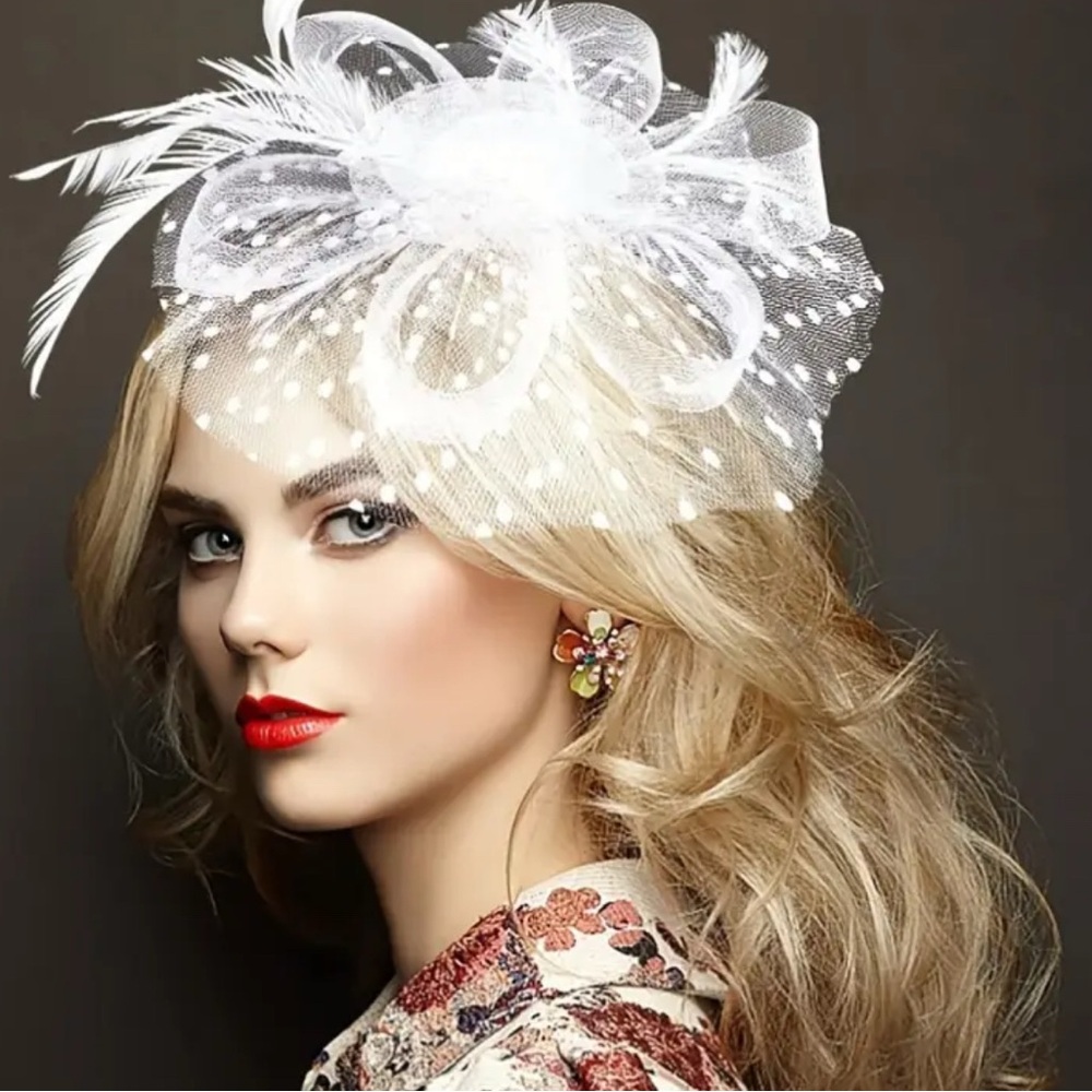 Pink Blossom Fascinator Headband – Soft Rose - Picture 2 of 5